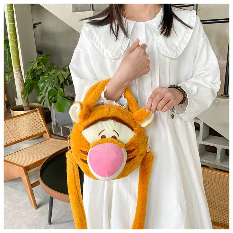 Stitch Plush Cartoon Messenger Bag Children Cute Toy Doll Bag Soft Girl Shoulder Bag