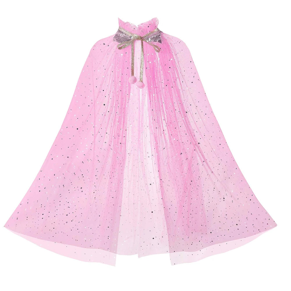 Aurora Pink Princess Dress Girl Sleeping Beauty Cosplay Costume Summer Floral Rose Print Sling Frocks 2-10 Yrs Kids Elegant Gown