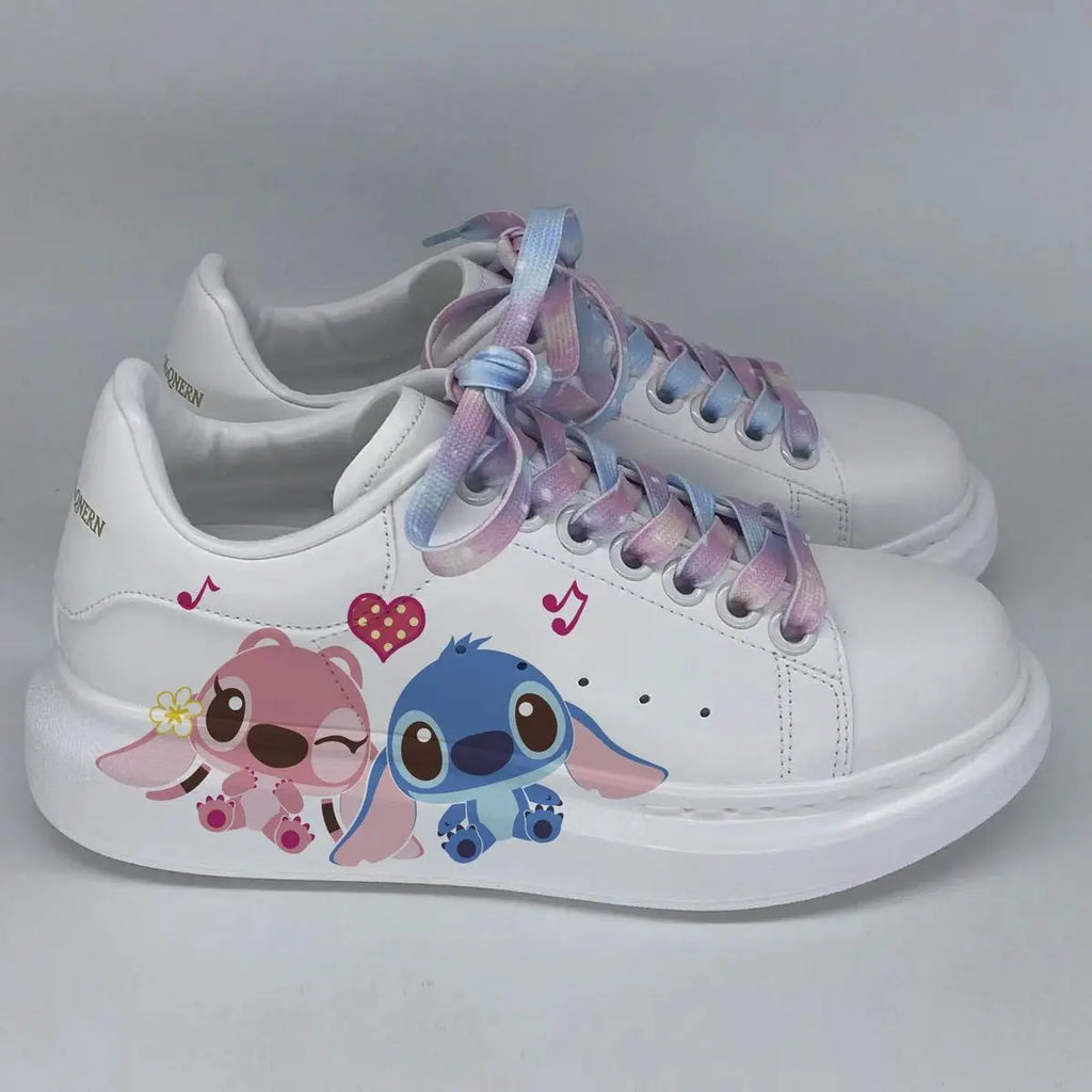 Lilo & Stitch Sneakers Kawaii Cartoon Stitch Shoes Little Monster Pattern Shoes Fashion Casual Sports Shoes