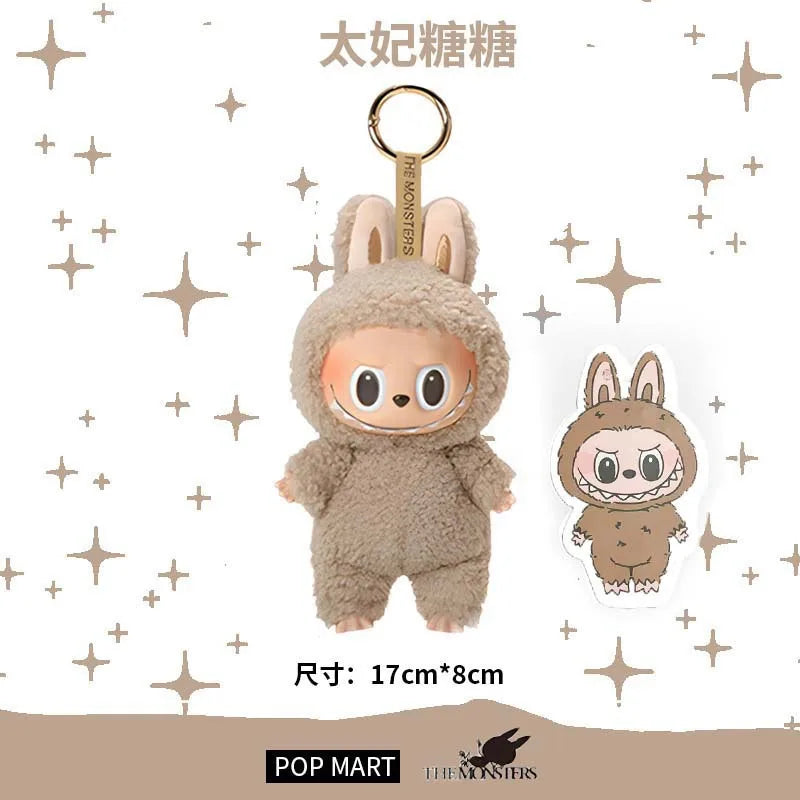 Labubu The Monsters Heartbeat Macaron Enamel Face Pvc Figurine Tabletop Ornament Kawaii Doll Kid Birthday Gift