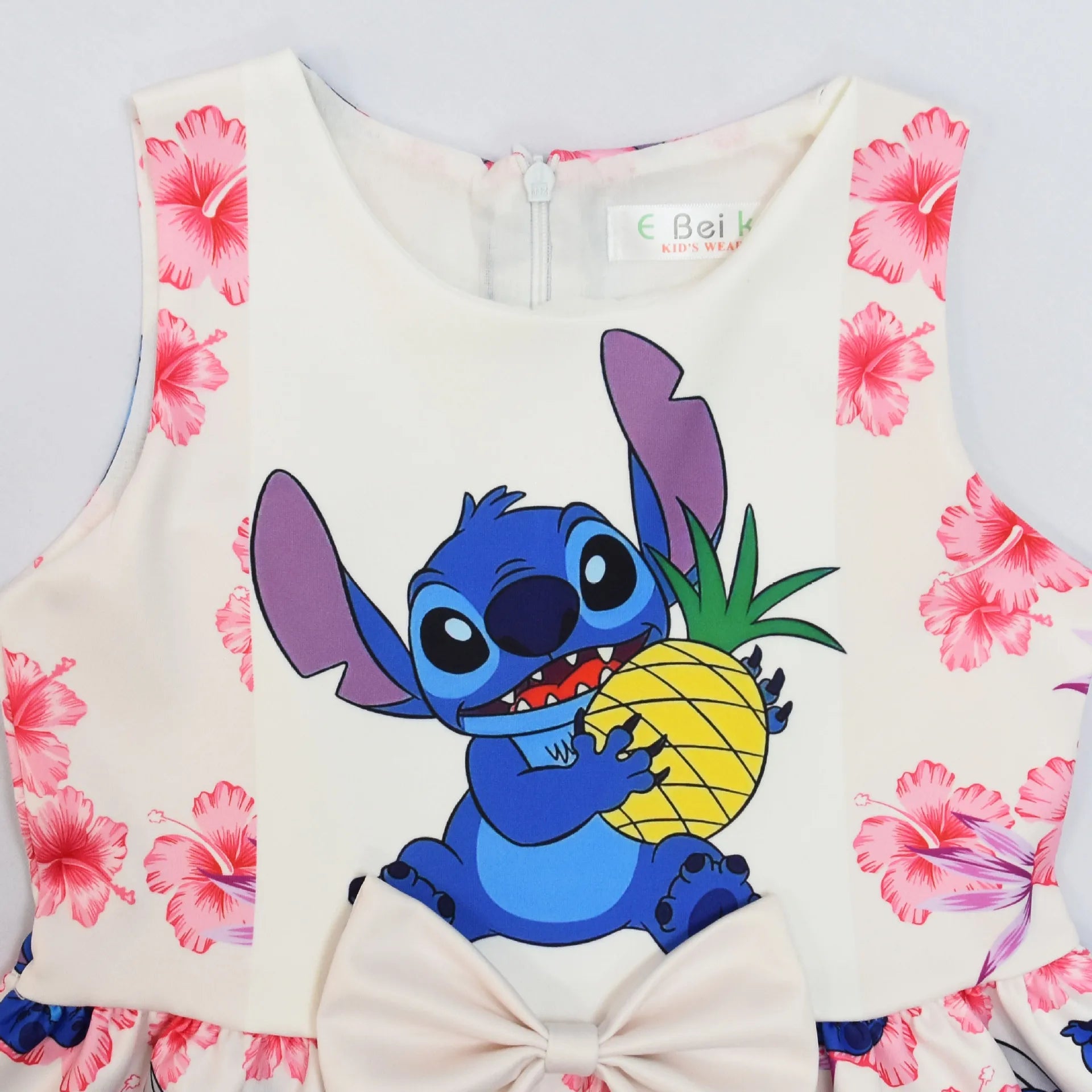 Lilo and Stitch Baby Girls Lilo Stitch Cosplay Princess Dress Kids Birthday Christmas Party Costume Summer Clothes Bow Sundress