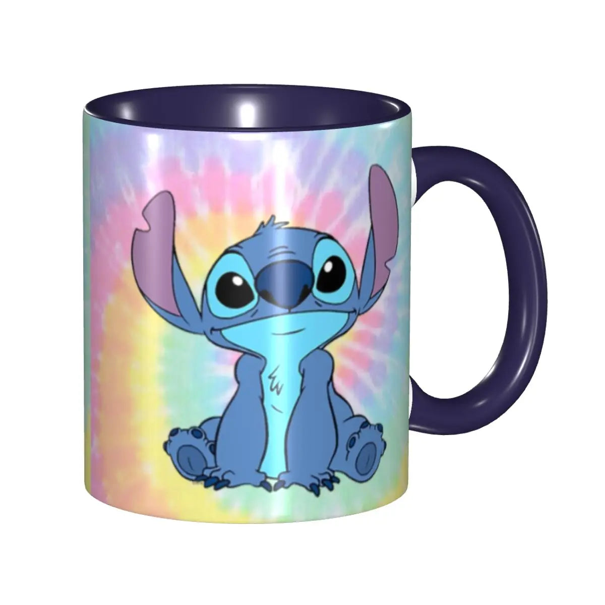 Unique Tie Dye Stitch Coffee Cup Kawaii Mug Present