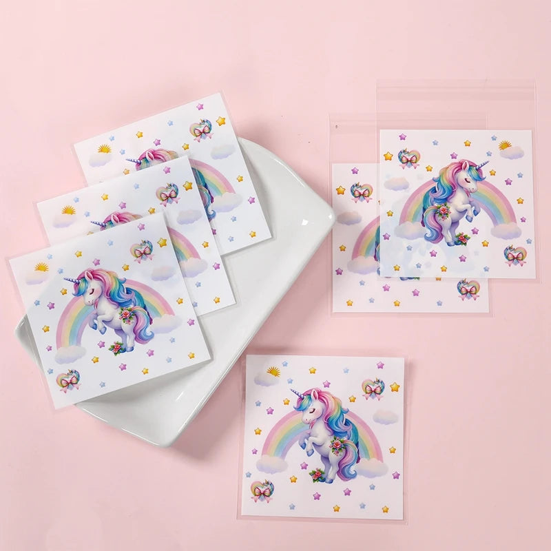 Rainbow Unicorn Disposable Tableware Happy 1st Birthday Party Decorations Kids Unicorn Theme Wedding Baby Shower Girls Supplies