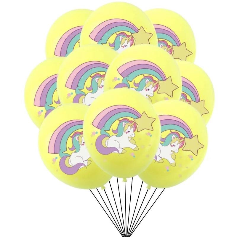 10/30Pcs Unicorn Party Balloons Birthday Baloon Unicorn Decoration Latex Balloon Birthday Party Decoration Balloons Kids