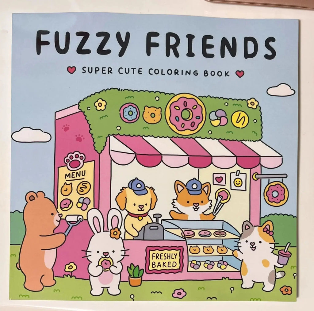 A cute coloring book suitable for children and teenagers, equipped with a cute kitchen series, suitable for relaxing both body a