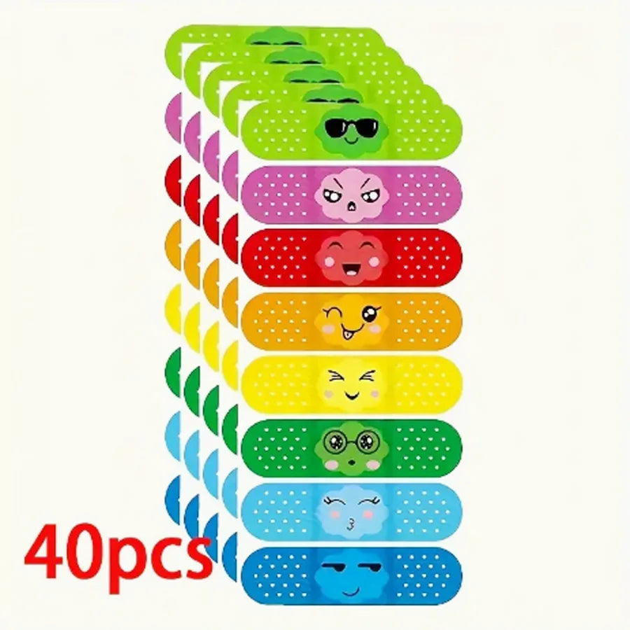 16/40pcs Cute Bandages Waterproof Bandages Self-Adhesive Breathable Bandages