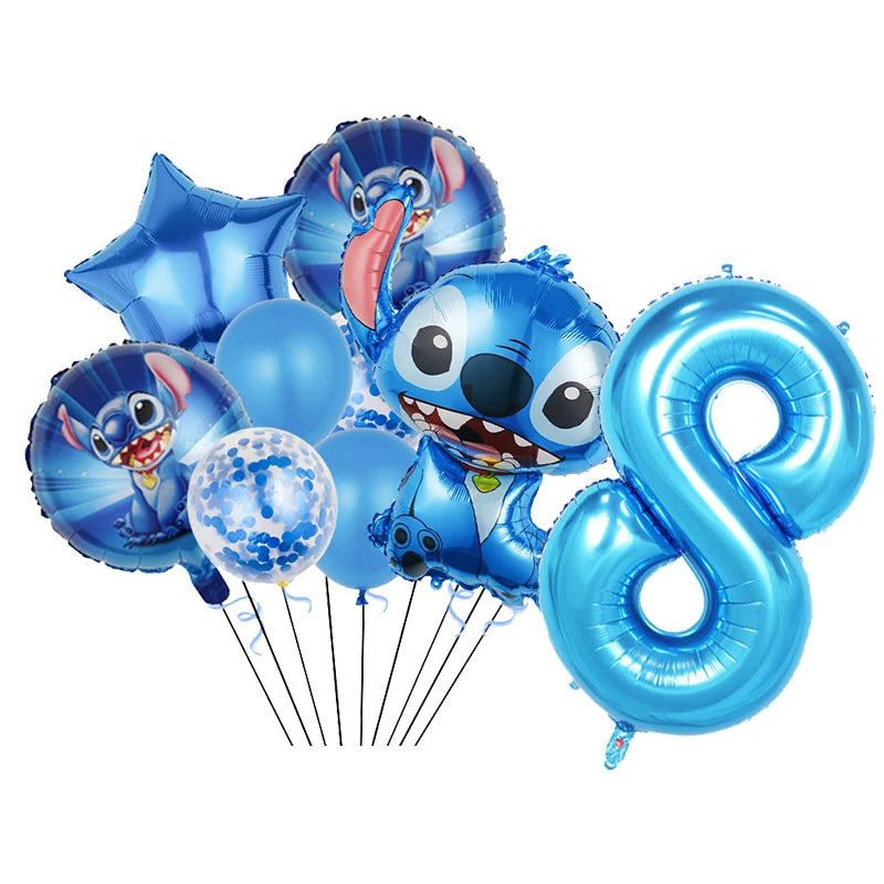 Stitch Birthday Party Decorations Tableware Cups Plates Tablecloth for Kids Foil Balloon Backdrop Lilo and Stitch Party Favors