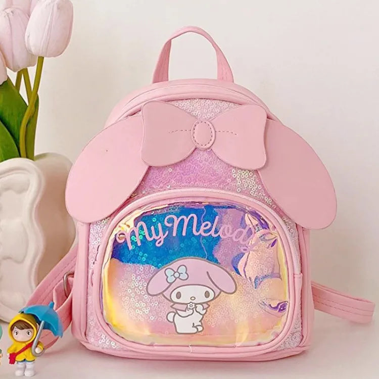 Sanrio Cinnamoroll Backpack Melody Crossbody Bag Kids Storage Backpack Travel Packsack Anime Peripheral Girls Holiday Gifts