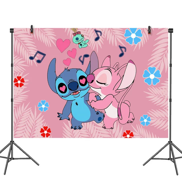 Lilo And Stitch Birthday Decorations Stitch Birthday Girl Party Decor Supplies Balloons Backdrop Banner Plates Cups Tablecloth