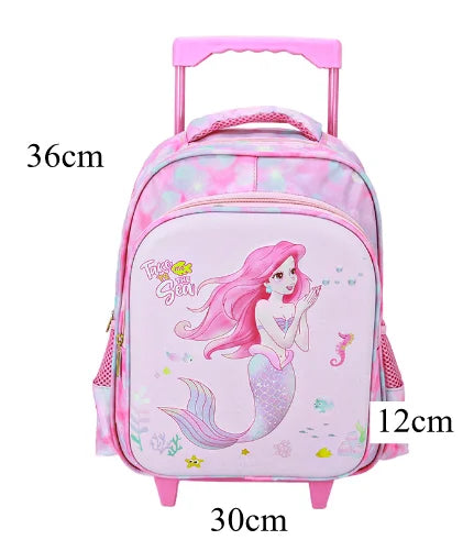 Small  kids rolling luggage Travel trolley bags for little boys Toddler rolling backpack suitcase for kidgarden Trolley Backpack