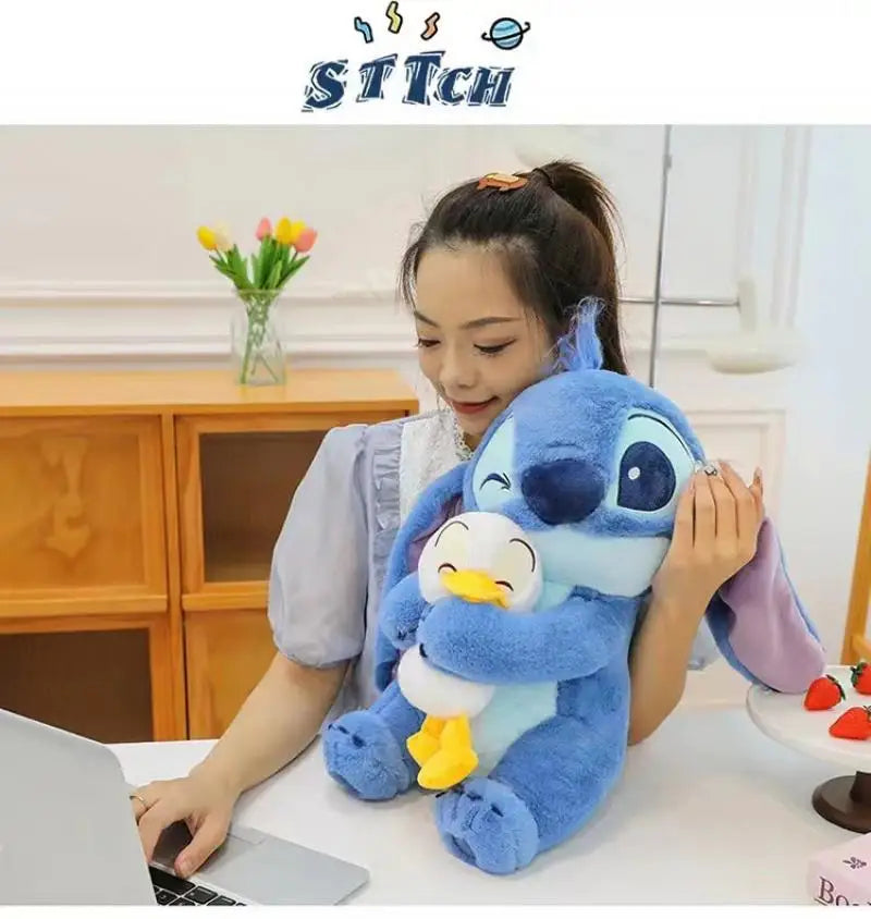 New Donald Duck Cuddle Stitch Doll Cute Stitch Doll Valentine Gift Plush Toy Room Decorated Cute Ornament Children's Gift