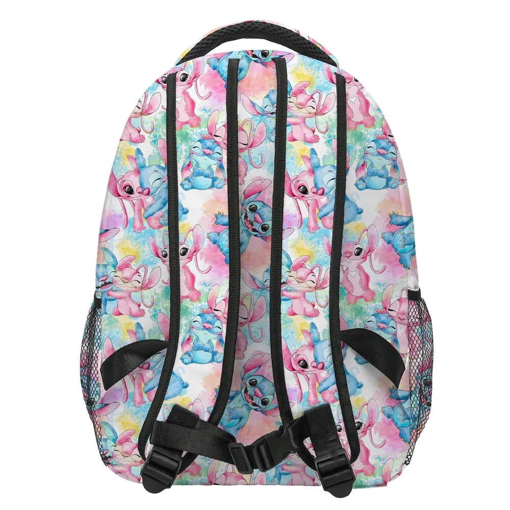 MINISO Lilo & Stitch Angel Cosplay Costume Backpack Computer School Bag Xmas Gift