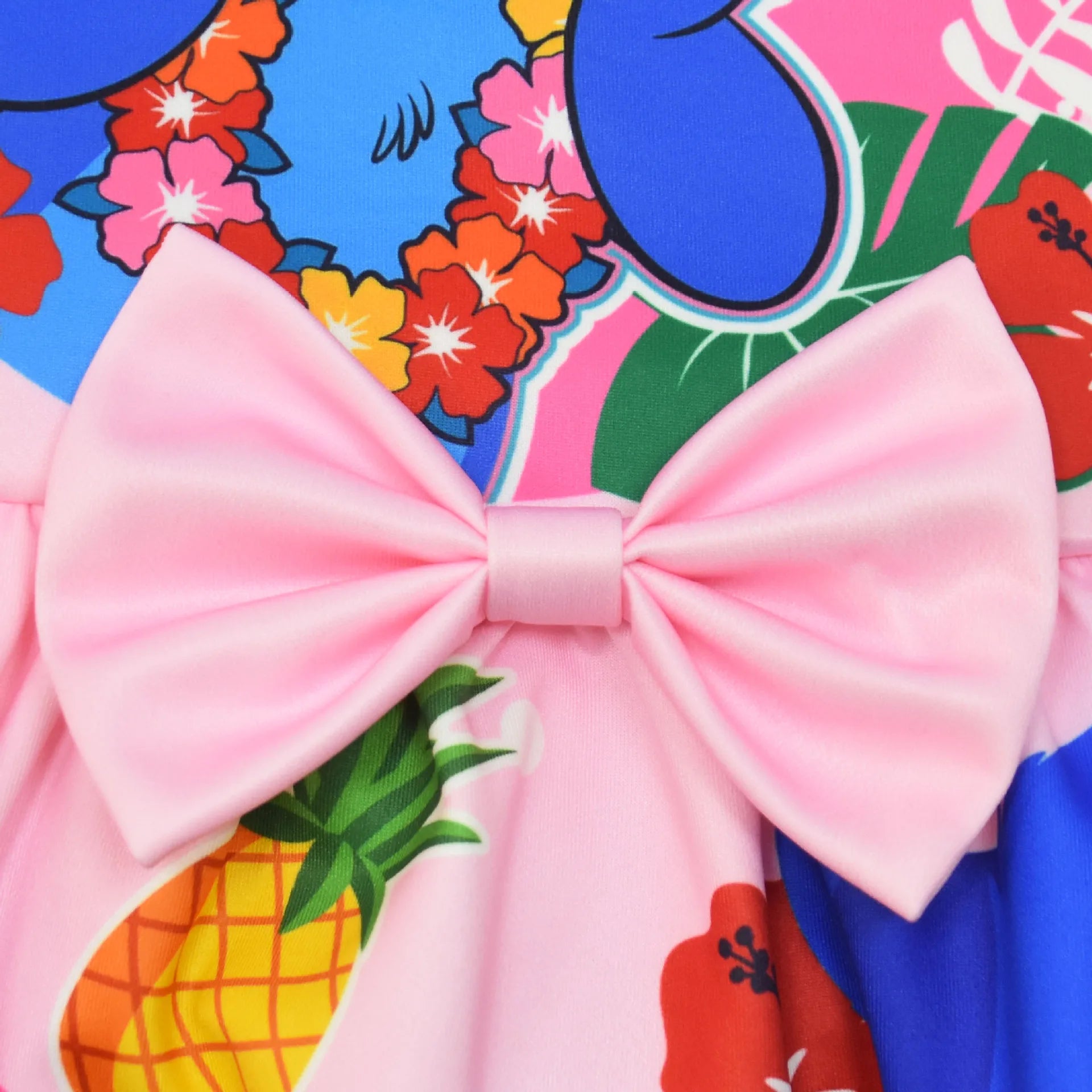 Lilo and Stitch Baby Girls Lilo Stitch Cosplay Princess Dress Kids Birthday Christmas Party Costume Summer Clothes Bow Sundress