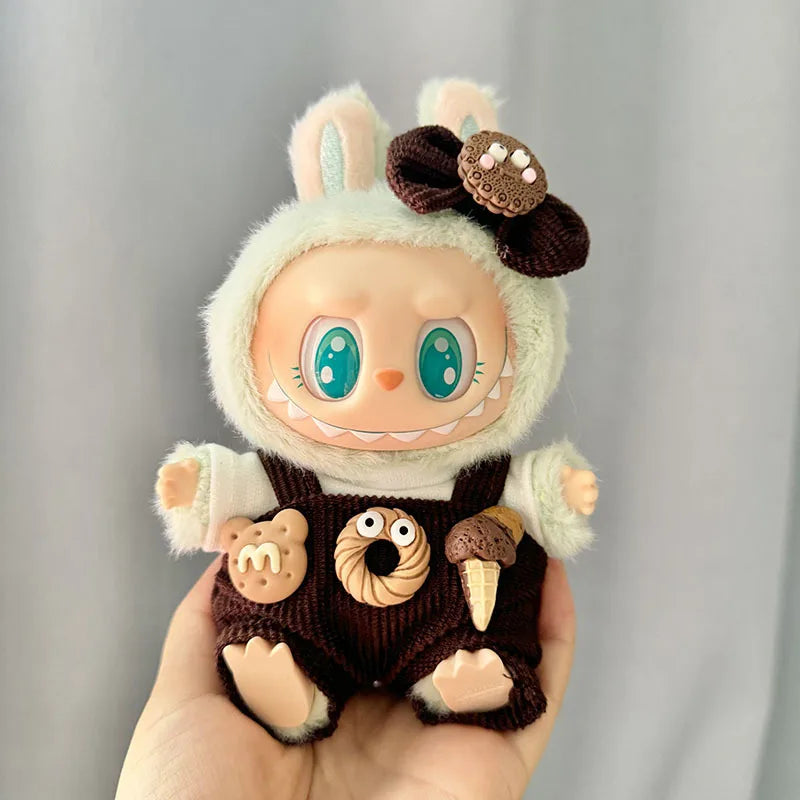 13 Styles Cute Mini Plush Doll'S Clothes Outfit Accessories Korea Kpop Exo Labubu II Idol Dolls Jumpsuit Sitting Party Clothing
