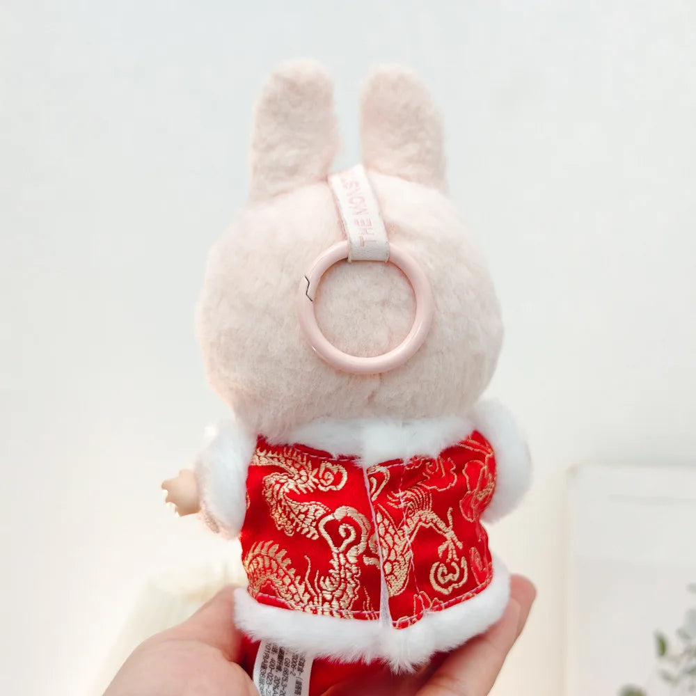 17cm Mini Plush Doll'S Clothes Outfit Accessories For Labubu V1 V2 Christmas Cookie Man Sweater Hat Clothing New Year Gift