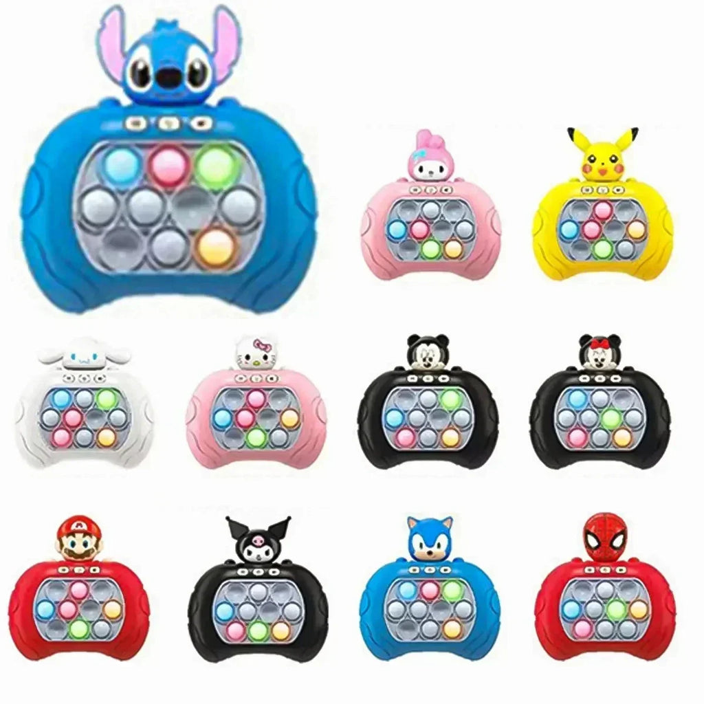 New Stitch Smile Quick Push Game Pop Up Fidget Bubble Electronic Pop it Professional Game Lightweight Stress Relieving Toy