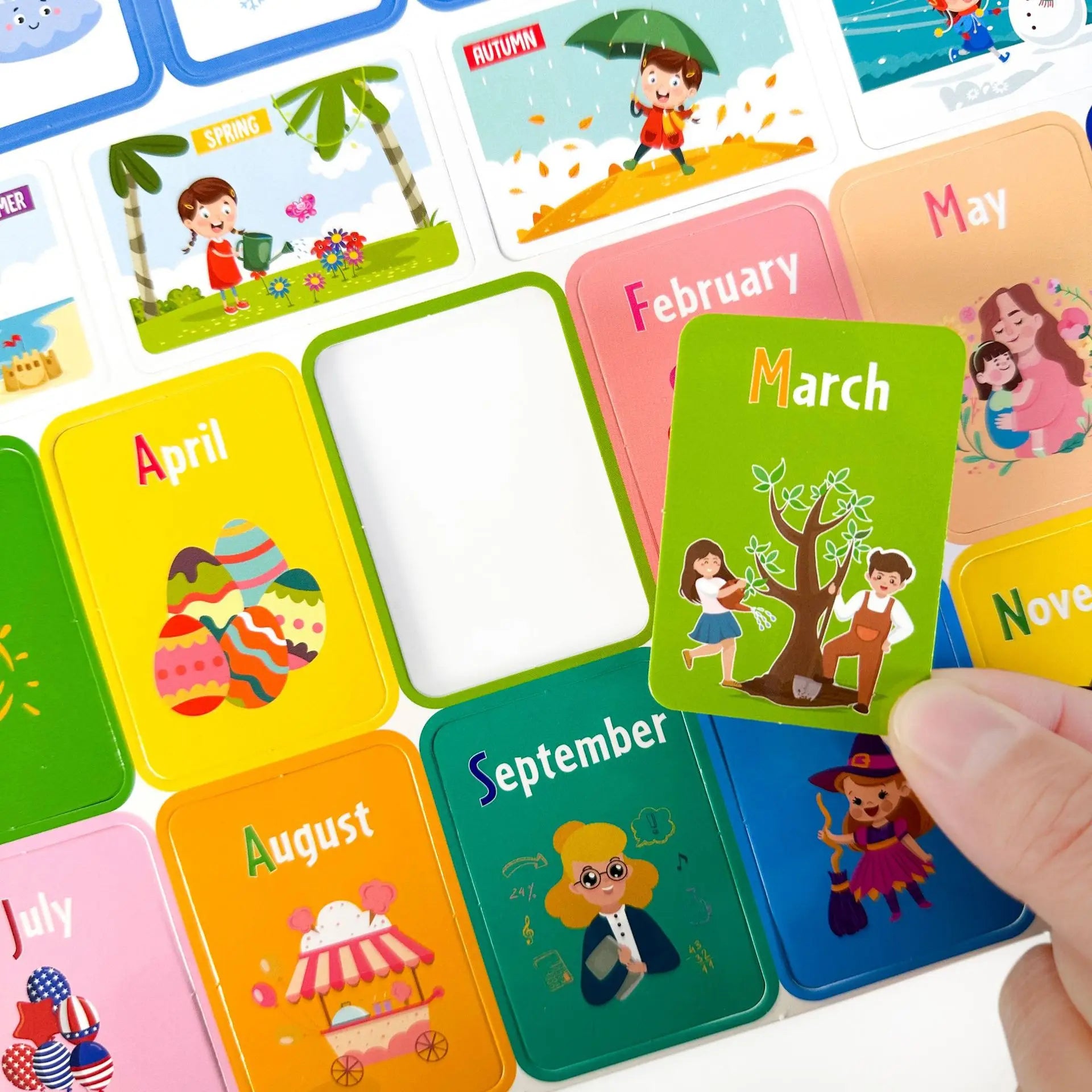 Kids Busy Book Activity Set - Montessori Learning, 14 Themes, Reusable Stickers & Drawing, Gift Box - Early Education Toy