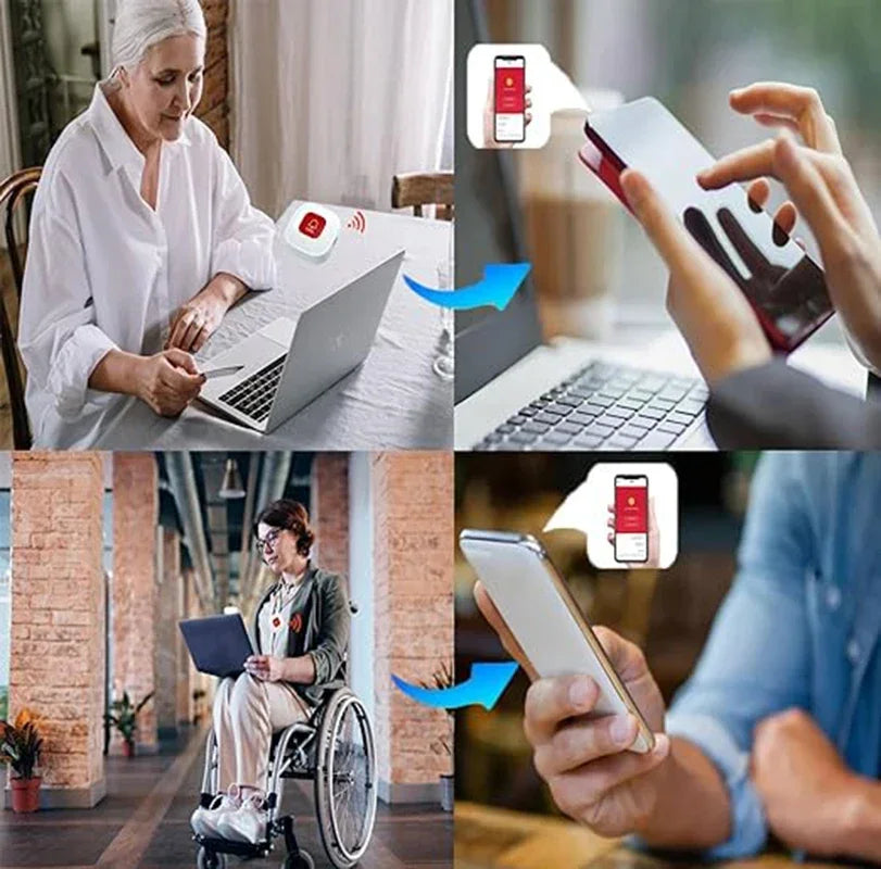 TUYA Smart SOS Emergency Call Button WiFi Caregiver Pager Phone Alert Transmitter Emergency Call Button for Kids Elderly Patient
