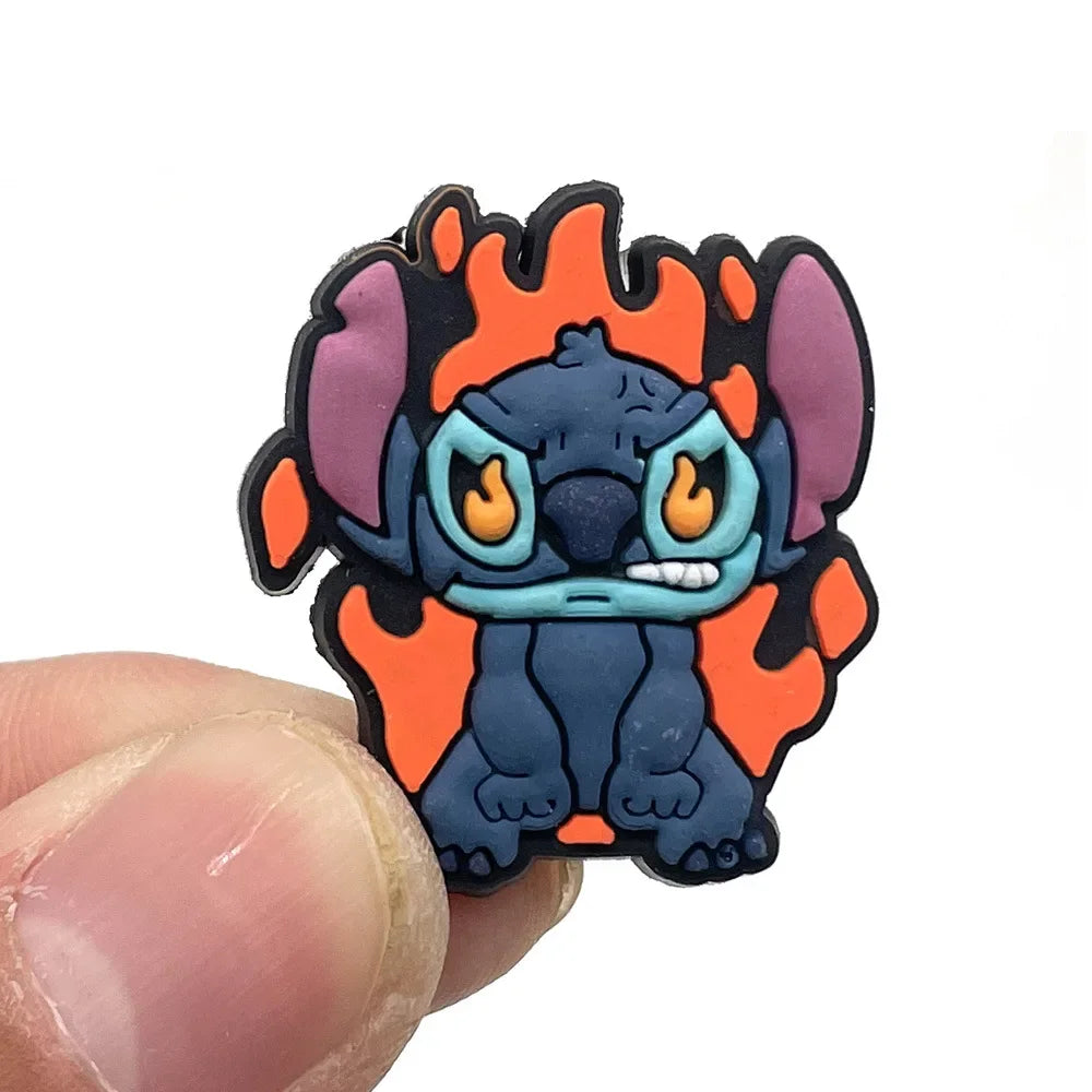 10pcs Lilo Stitch Series Shoe Charms for Crocs DIY Shoe Decorations Stitch Accessories Decorations Sandals Decorate Kids Gifts