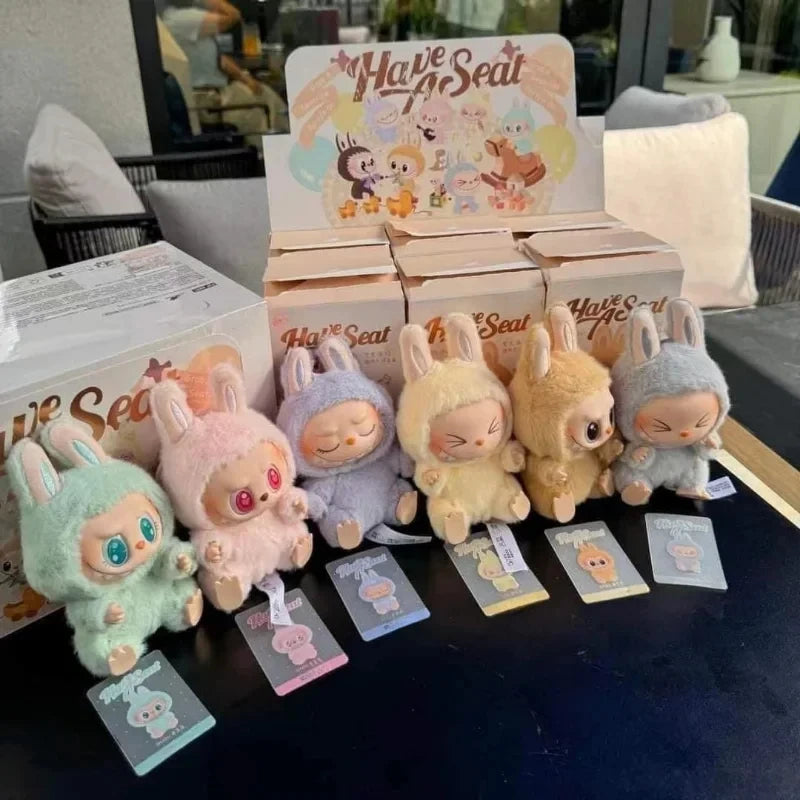 New Labubu Have A Seat Series BIG INTO ENERGY PVC Pendant Doll Model Kawaii The Monsters Blind Box Gift Labubu Macaron 3rd