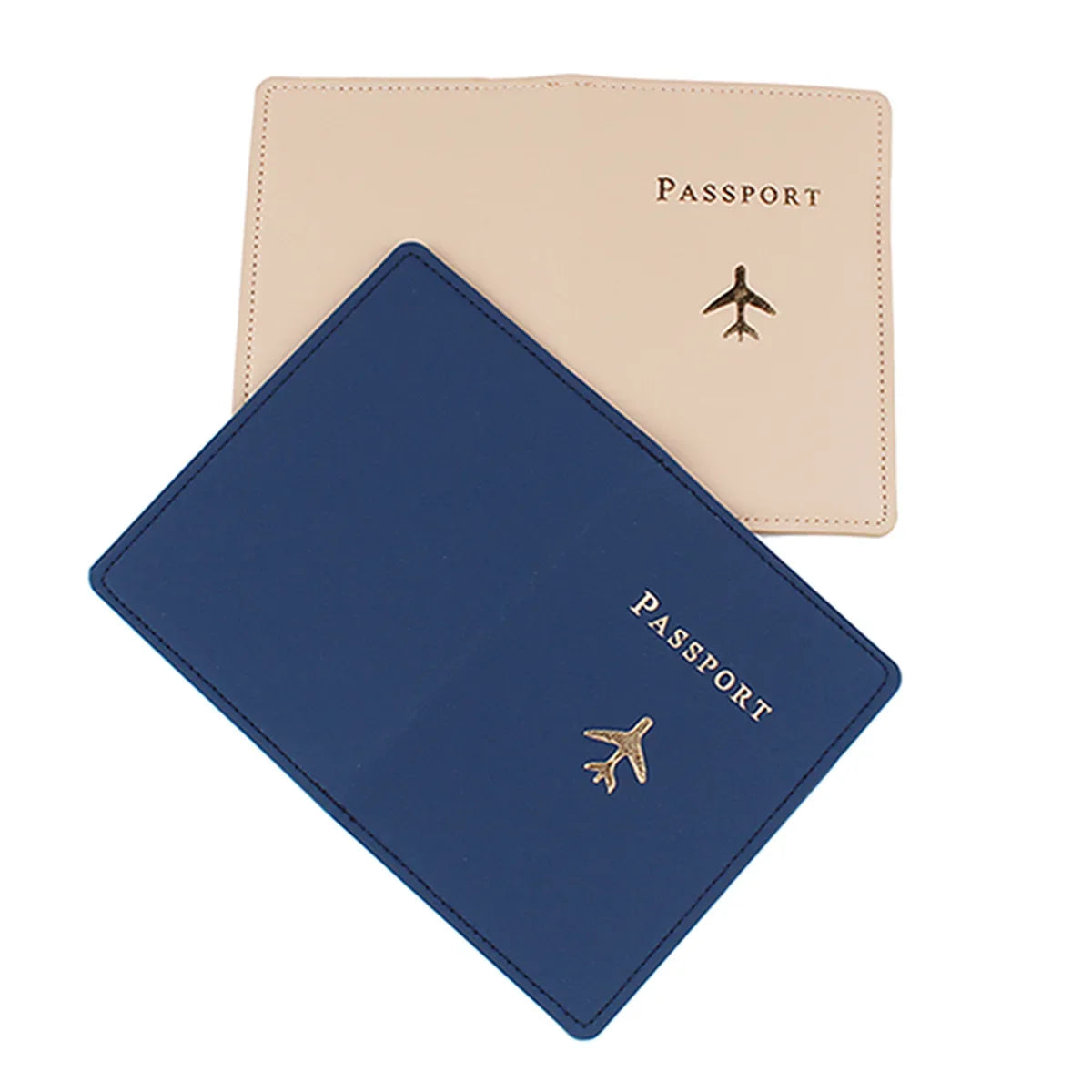 Airplane Passport Cover Women Men Travel Passport Case Pu Leather Fashion Passport Wallet Purse Girl Passport Credit Card Holder