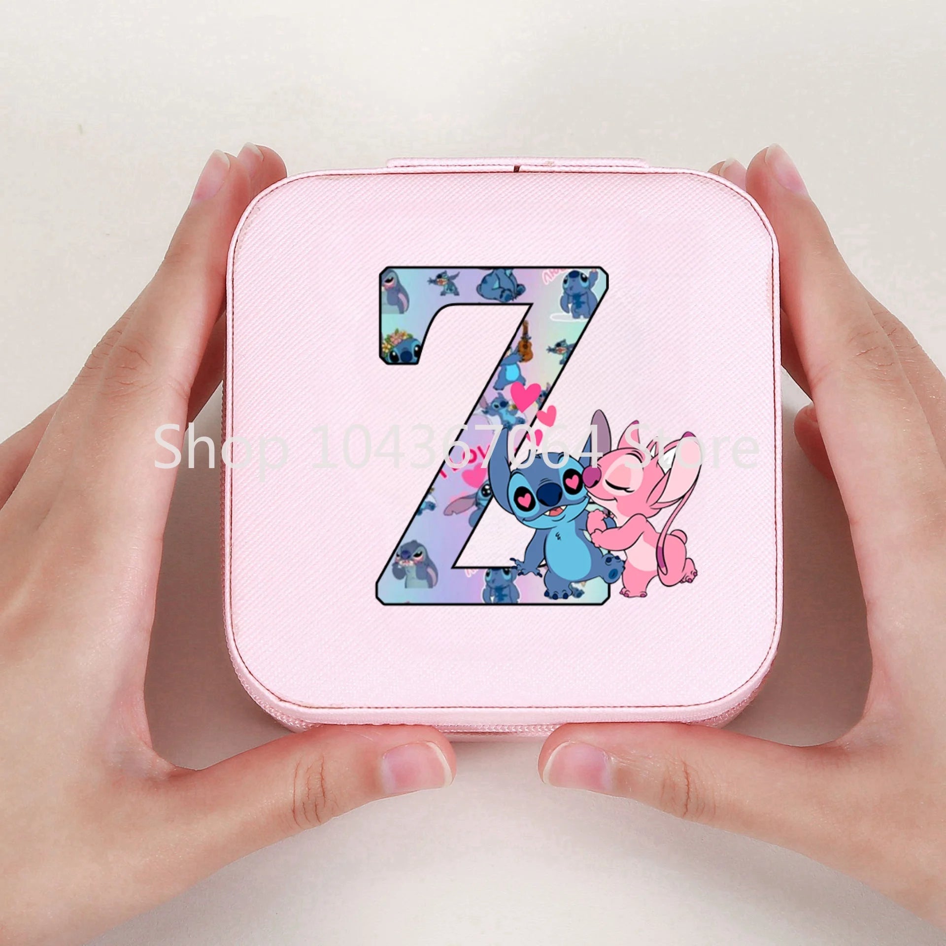 Portable Stitch Jewelry Box Organizer Storage Box Travel Jewelry Case Earrings Necklace Ring Stitch Jewelry Boxes Birthday Gifts