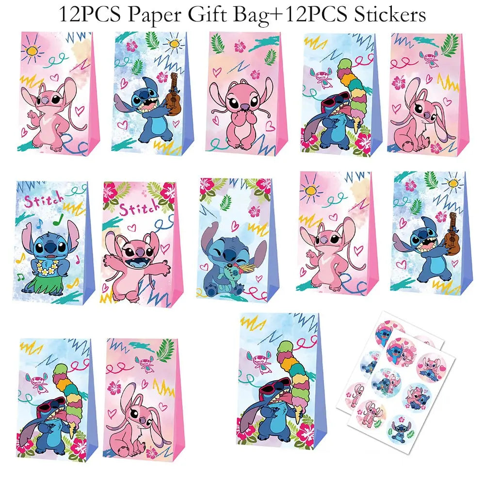 Stitch Birthday Party Supplies Stitch Tableware Set Balloons Backdrop Banner Plates Napkins Tablecloth Birthday Theme Stitch