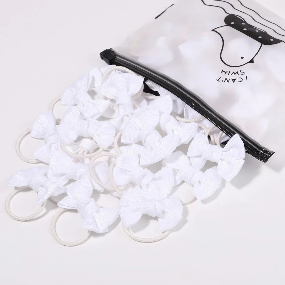 5Pcs Children Hair Ties Headdress Girls Scrunchies Elastic Hair Band Kids Hair Rope Bow Rubber Band Set Baby Accessories