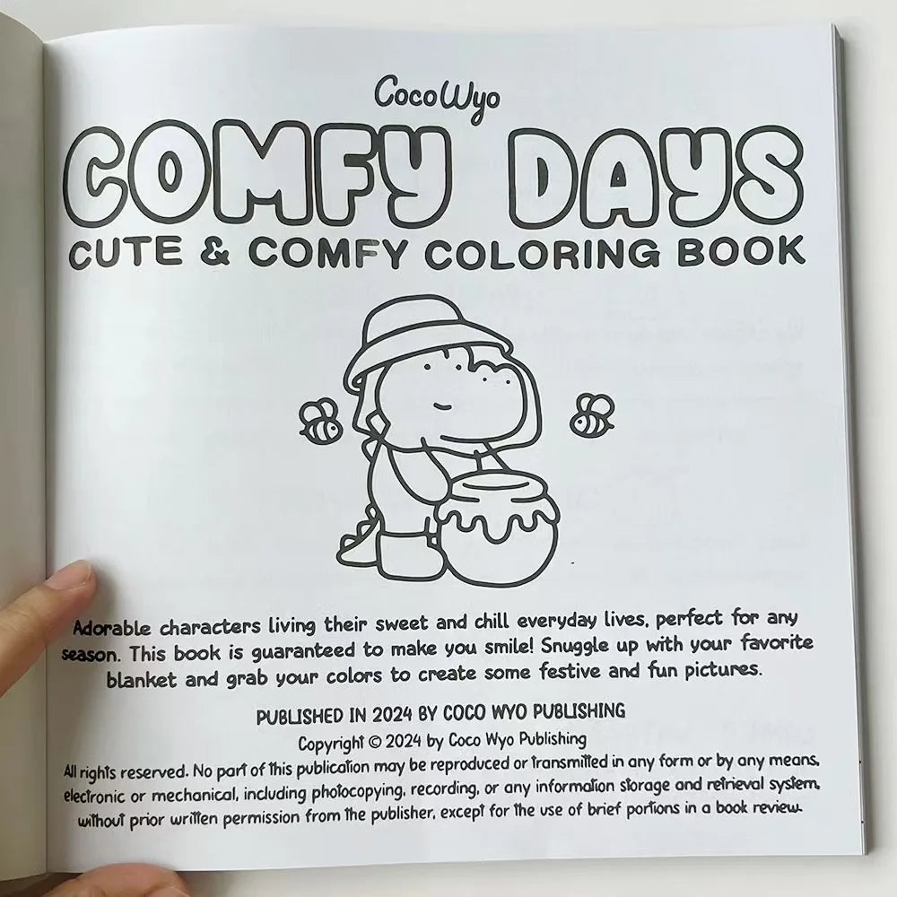 Coloring Book for Adults Teens Featuring Adorable Creatures in Cozy Moments Plants Flowers Cute Animals Relaxation Creative Gift
