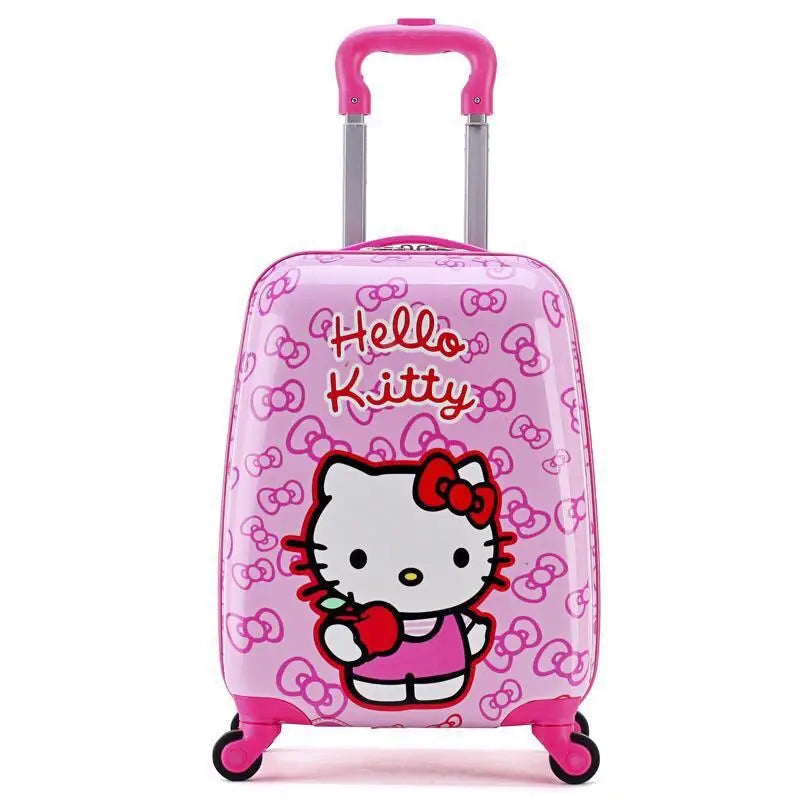 New 18-Inch Suitcase Kawaii Kuromi Kids Trolley Case Student Cartoon Luggage Girls Travel Portable Boarding Case Kids Toys Gift