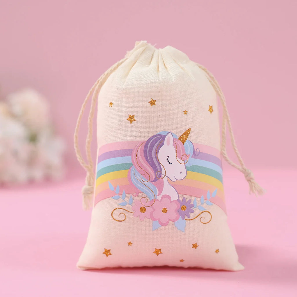 Rainbow Unicorn Disposable Tableware Happy 1st Birthday Party Decorations Kids Favors Gifts Unicorn Baby Shower Girls Supplies