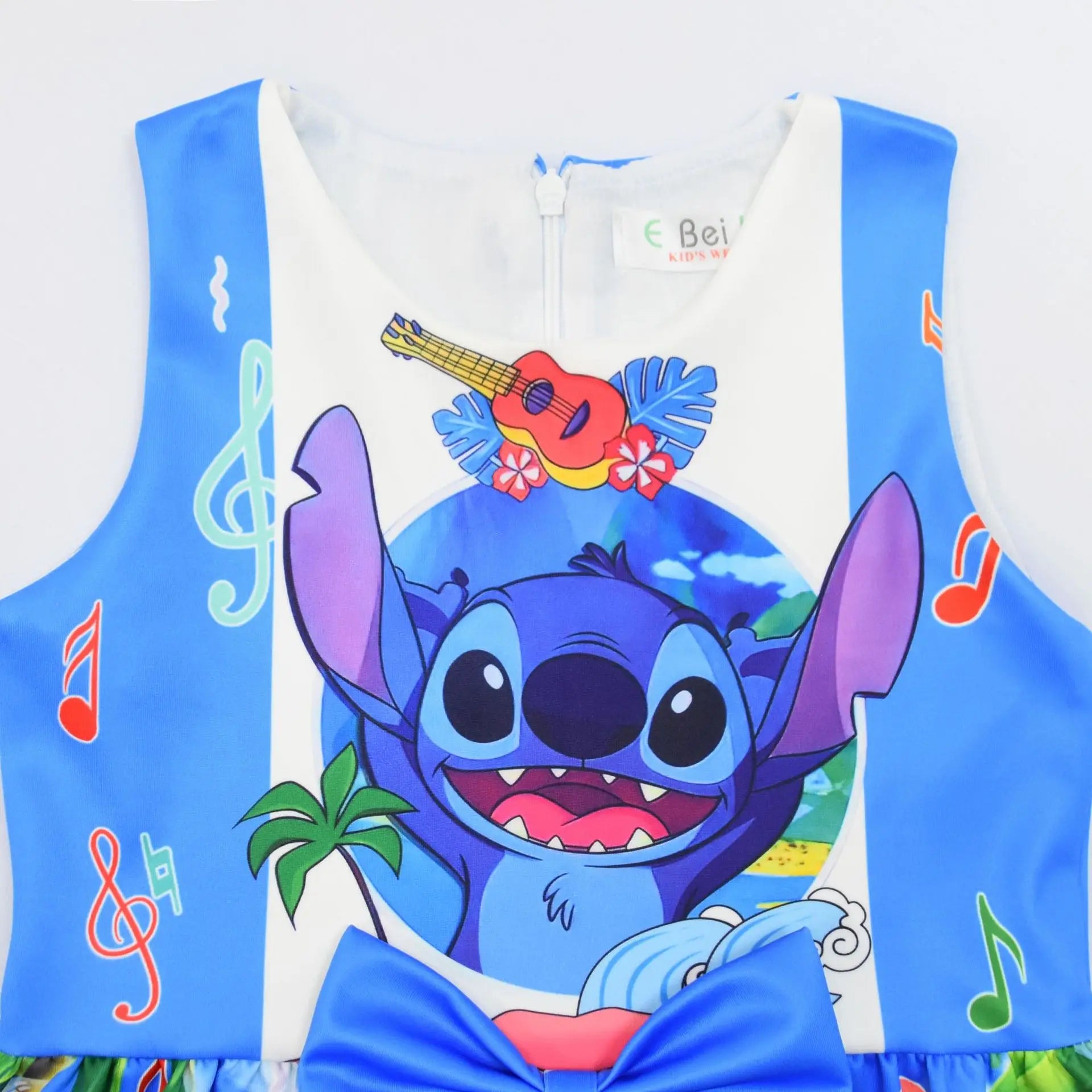 Lilo and Stitch Baby Girls Lilo Stitch Cosplay Princess Dress Kids Birthday Christmas Party Costume Summer Clothes Bow Sundress