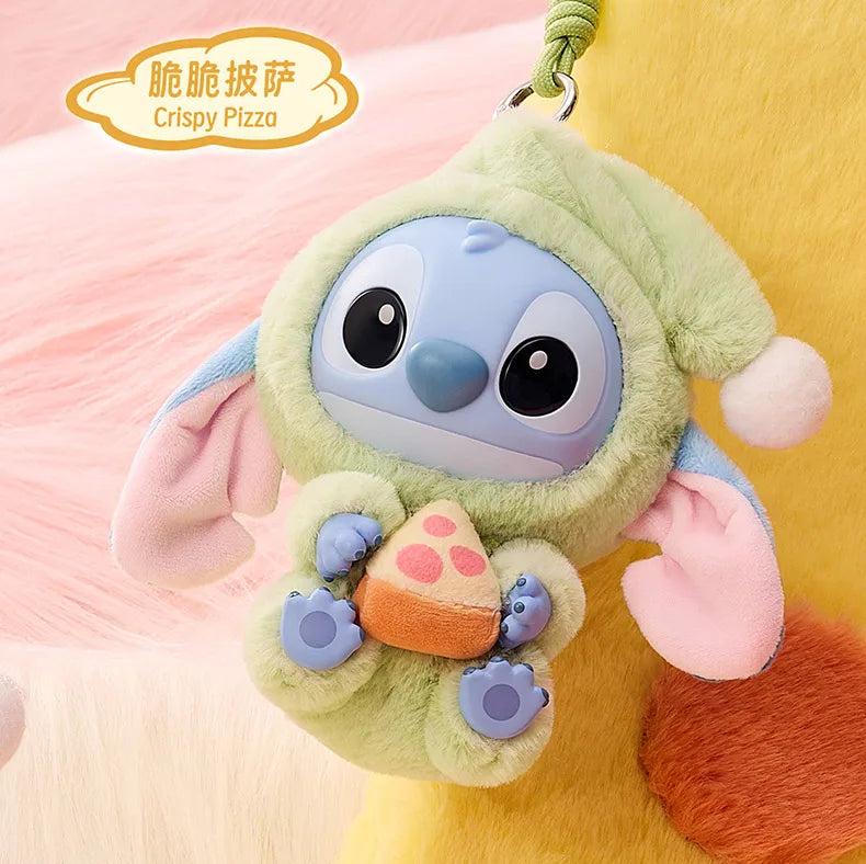 Genuine Stitch Eat Something Before Sleep Series Plush Blind Box Vinyl Toy Cute Doll Mystery Box Bag Pendant Decor for Girl Gift