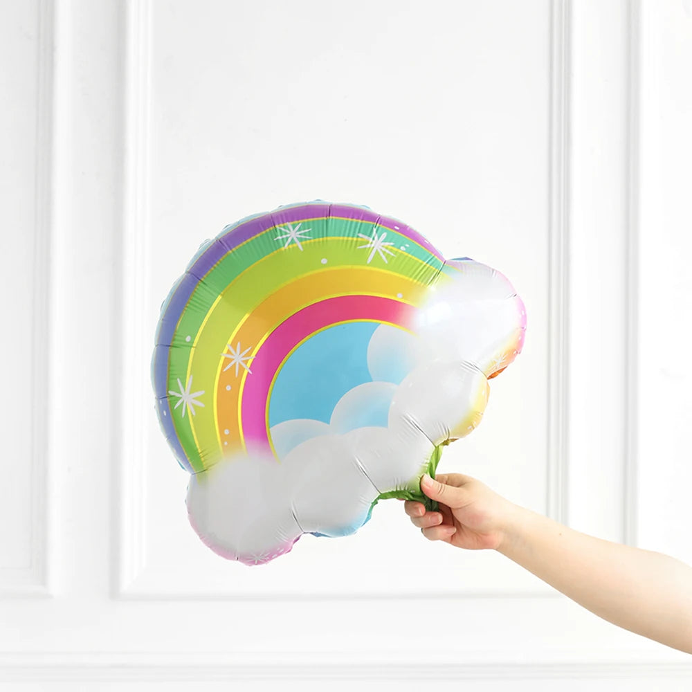 Large Rainbow Unicorn Helium Balloons 40inch Number Foil Balloons Unicorn Theme Birthday Girl Boy Party Decoration Baby Shower