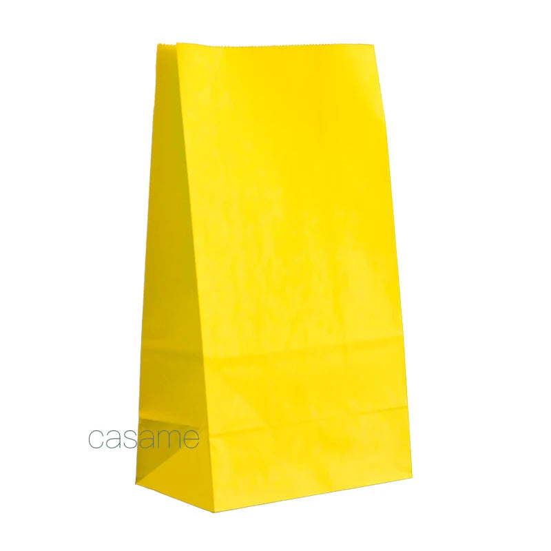 10 pcs Colored Paper Bags Party Favor Bags Goodie Bags Colorful Rainbow Gift Bags Treat Goody Bags for Christmas Birthday