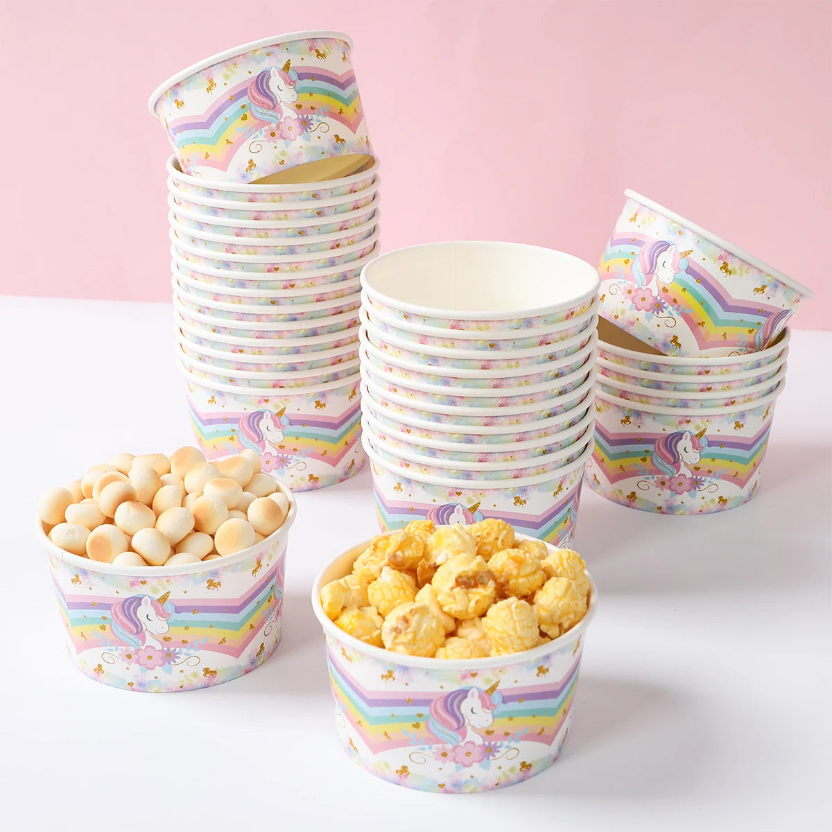 Unicorn Party Supplies Rainbow Unicorn Paper Plates Cups Napkin for Baby Shower First Girls Birthday Party Decorations