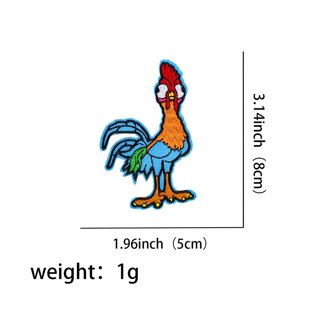 Cute Stitch Patches On Clothes Cartoon Mushu Dragon Embroidered Patches Animals Badges Iron On Patch DIY Clothing Accessories