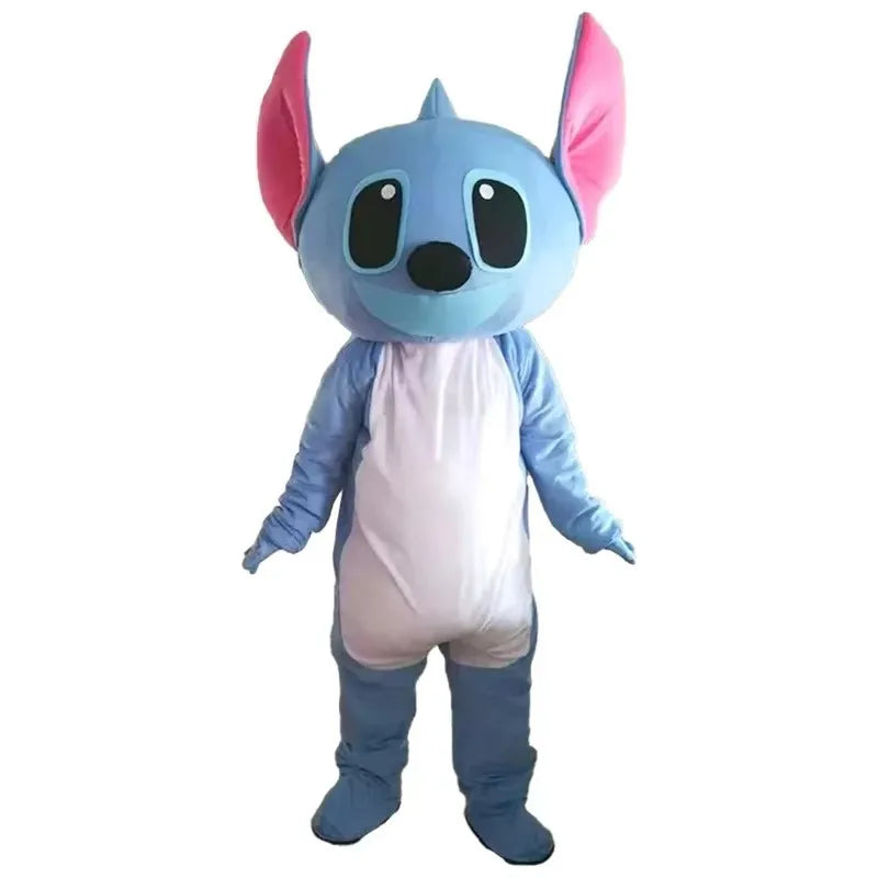 Blue Lilo & Stitch Mascot Costume Mouse Mickey Minnie Cartoon character Cosplay Advertising Fancy Dress Animal Carnival Party Su