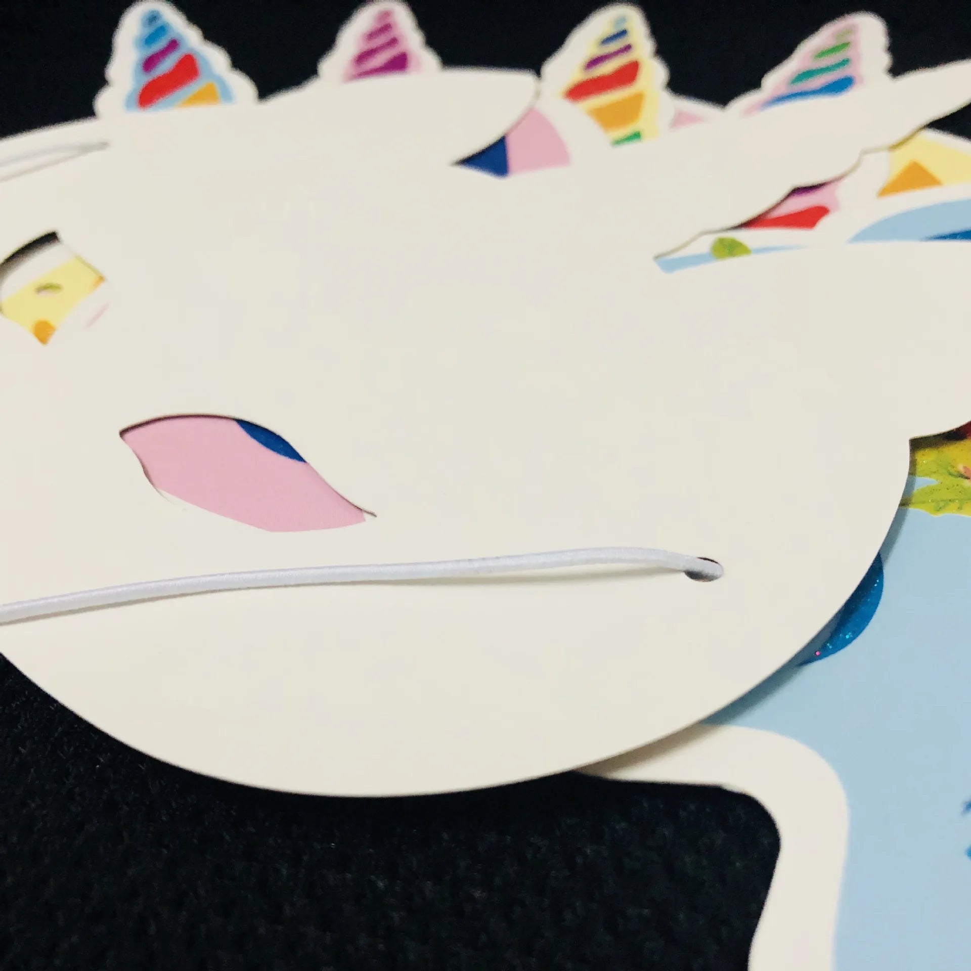 6PCS/12PCS Unicorn Masks Toy Girls Rainbow Unicorn Party Masks Kids Birthday Party Favors Supplies