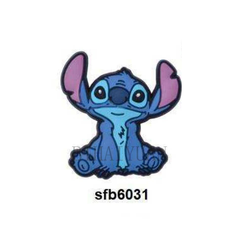 10pcs Minnie mouse dora Stitch winnie Silicone Beads focal Baby Teething Beads DIY Pacifier Chain Accessories Nursing Baby Toys