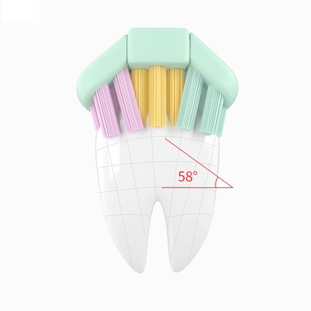 2 Pcs Children'S 3d Soft Bristled U-Shaped Three Sided Toothbrush For 360 Degree Deep Oral Cleaning Teeth Care For Boys Girls