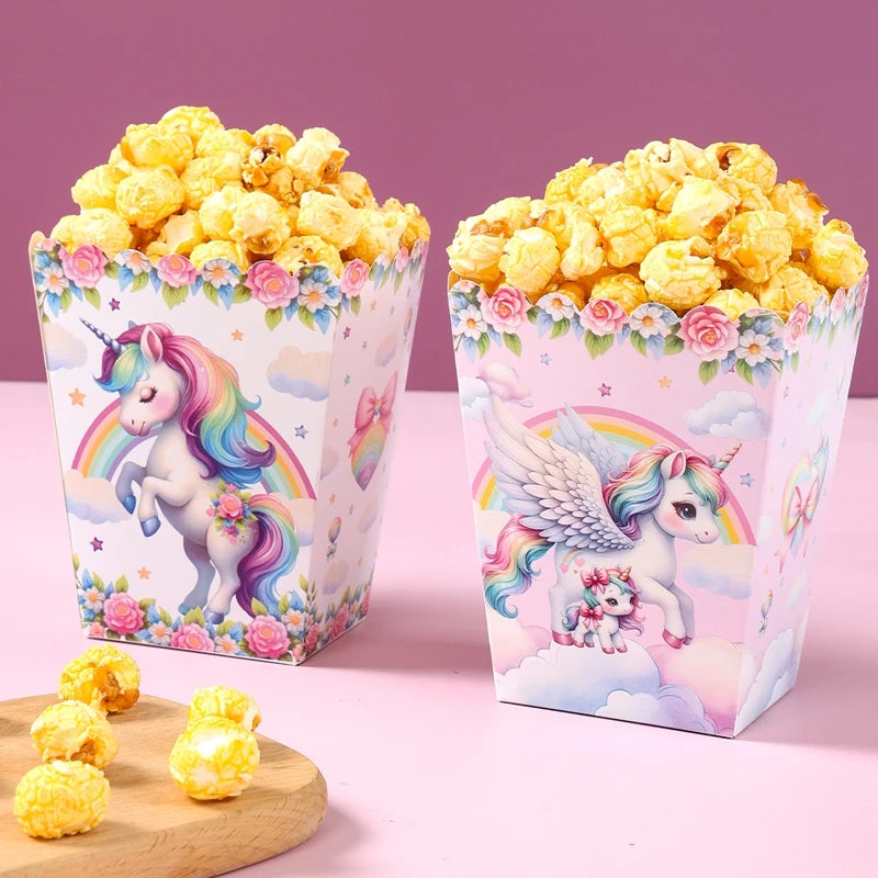 Rainbow Unicorn Disposable Tableware Happy 1st Birthday Party Decorations Kids Unicorn Theme Wedding Baby Shower Girls Supplies