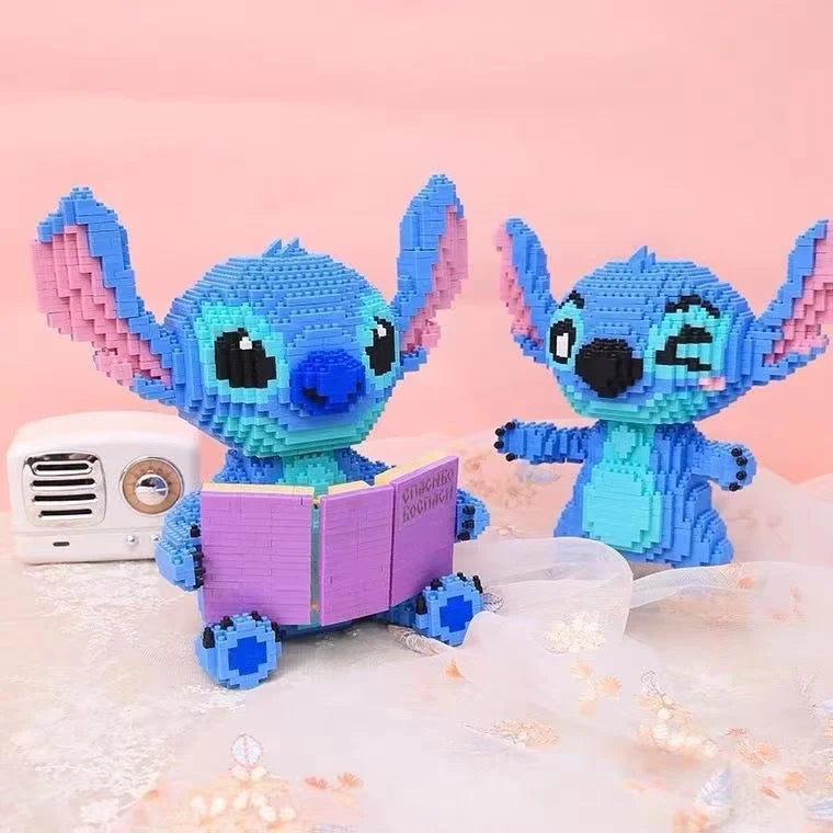 Explosive Stitch Diamond Micro-particle Building Blocks Assembled Toys Creative Guitar Holding Book Stitch Model Children's DIY