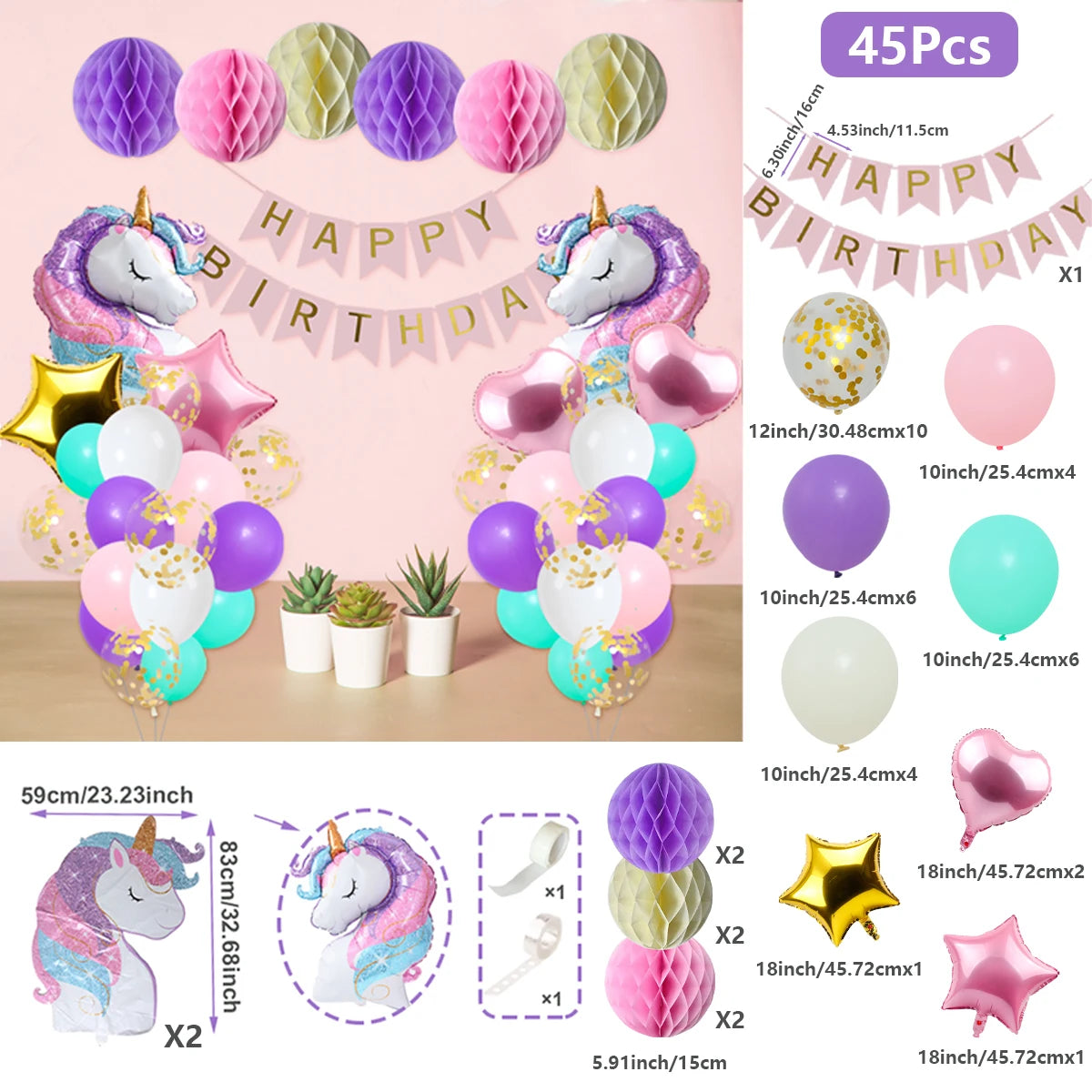 Rainbow Unicorn Disposable Tableware Happy 1st Birthday Party Decorations Kids Favors Gifts Unicorn Baby Shower Girls Supplies
