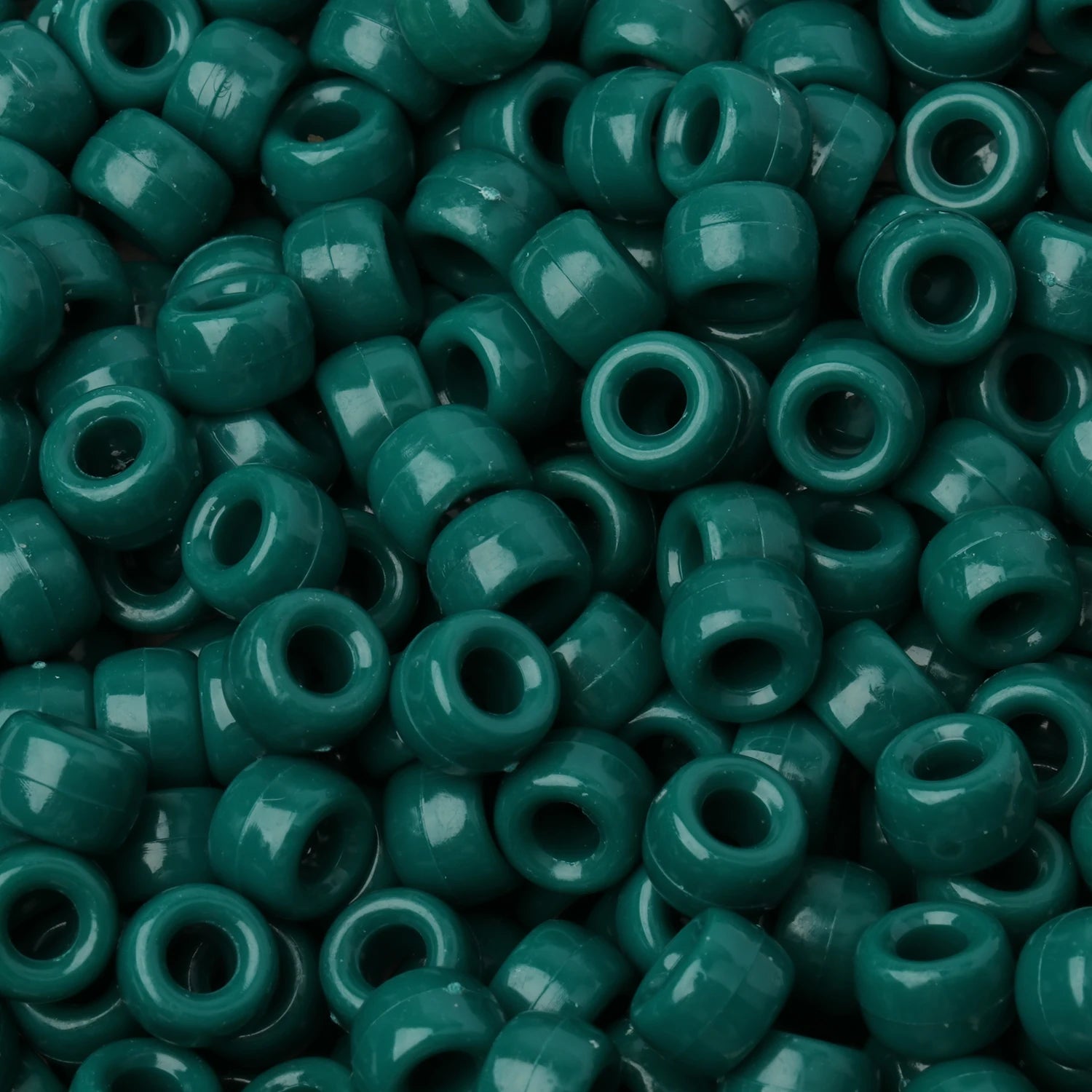 100pcs Luminous Pony Beads 6x9mm Acrylic Beads Big Hole Spacer Beads For Diy Craft Jewelry Charms Bracelets Making Hair Supplies