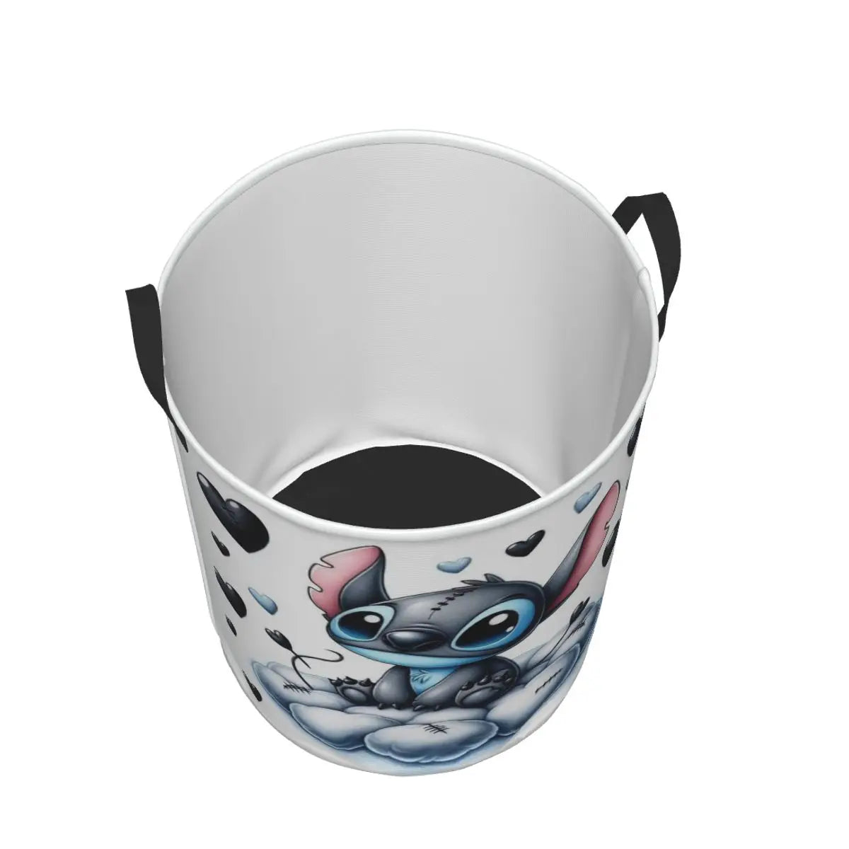 Customized SLilo And Stitch Cartoon Laundry Hamper Large Storage Basket Anime Kids Nursery Toy Organizer