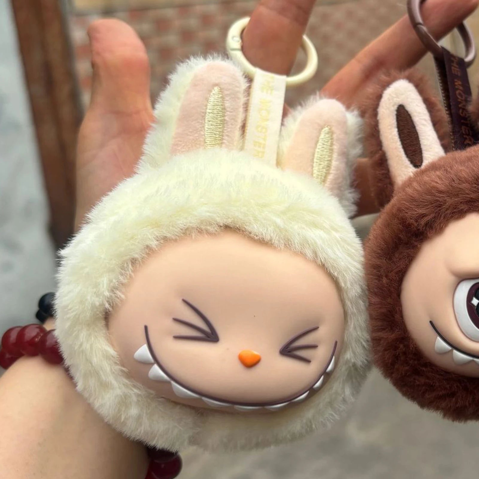 Labubu 2nd Generation Series Multi Color Cute Doll Head Plush Toy Backpack Pendant Keychain Anime Peripheral Mysterious Box Gift