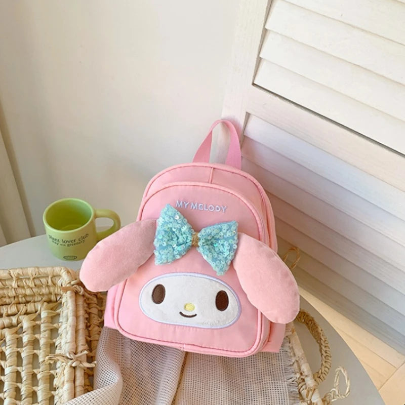 Sanrio Cinnamoroll Backpack Melody Crossbody Bag Kids Storage Backpack Travel Packsack Anime Peripheral Girls Holiday Gifts