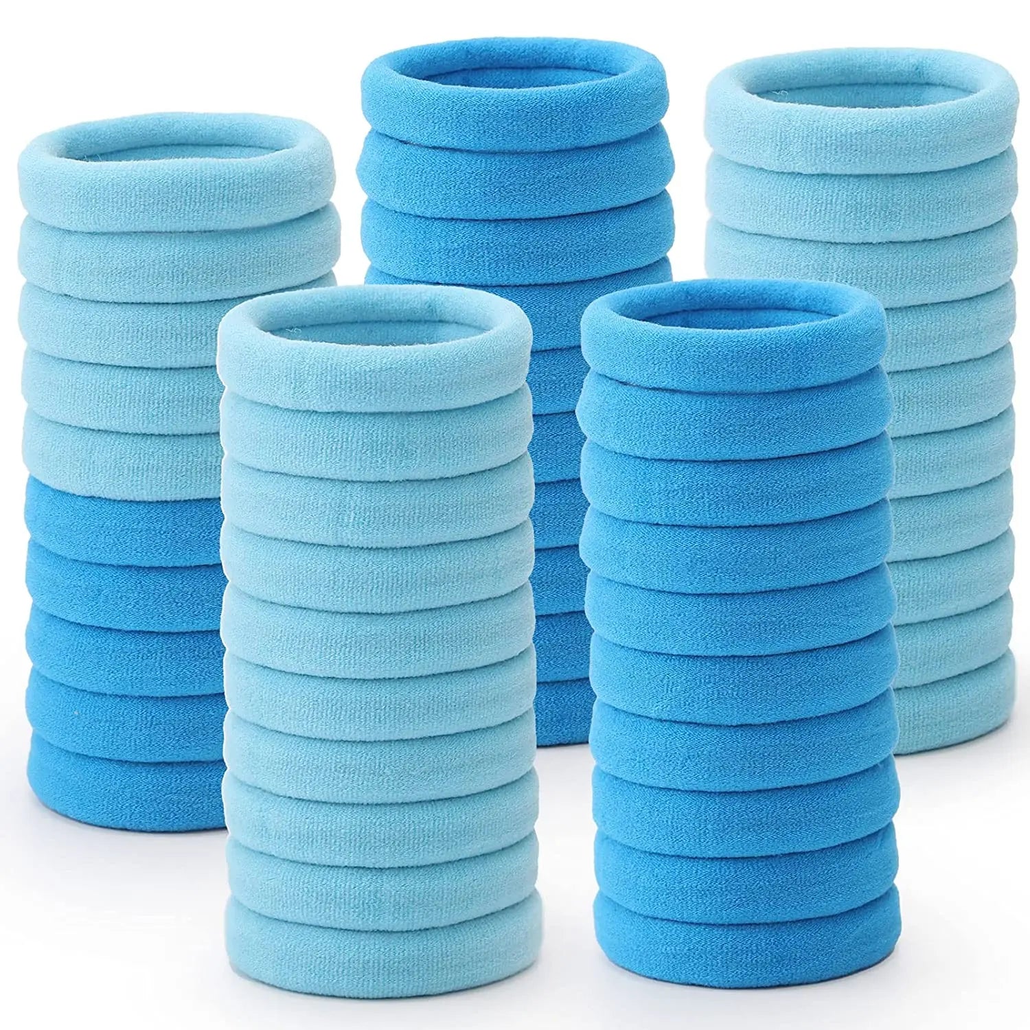 50Pcs/Set Girls Colorful Nylon Elastic Hair Bands Women Rubber Bands Headband Scrunchie Kids Ponytail Holder Hair Accessories