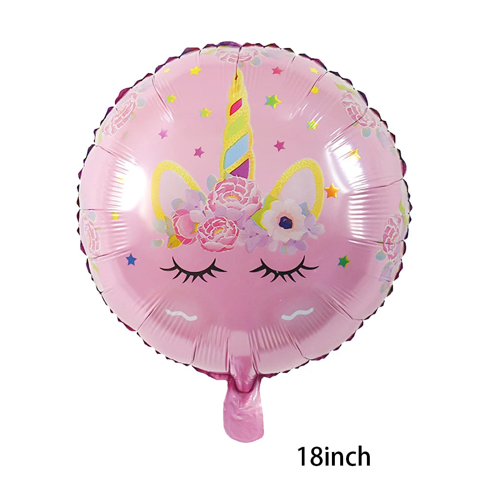 Unicorn Party Banner Garland standing Unicorn Balloon Kids girls Birthday Decoration Banner Baby Shower Unicorn party decoration